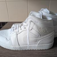 Nike Air Jordan Mid bianche nuove