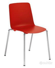 Sedia ristorante design polipropilene acciaio