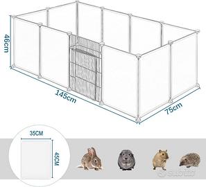 Recinto per Conigli Criceti Porcellini d'India