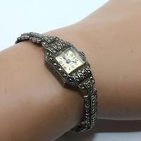 Splendido gioiello bracciale orologio argento