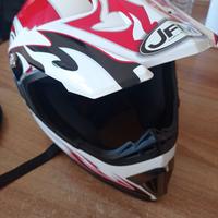 Casco Moto Cross Enduro con mascherina 