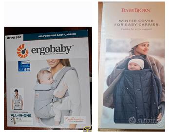 Marsupio  ERGOBABY e Copertina inverno Baby Bjorn