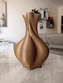 Vaso 3d d'arredo interno Oro scuro