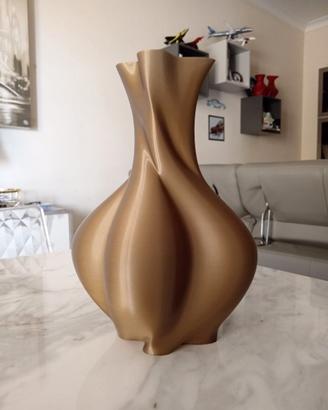 Vaso 3d d'arredo interno Oro scuro