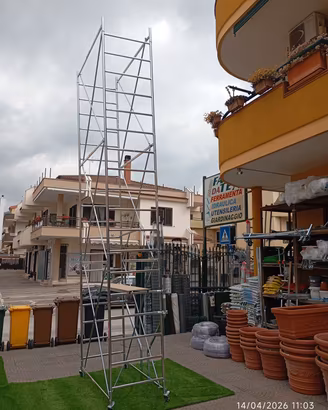 trabattello alto 5.5 MT stabilizzatori antiribalta