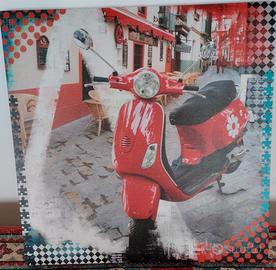 quadro stampato su tela Vespa 