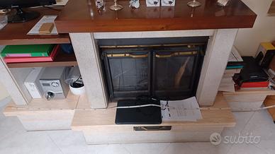 termocamino  e rivestimento 