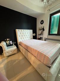 Letto contenitore 1 piazza e mezzo in ecopelle