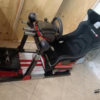 postazione di guida +volante Logitech g29