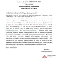 Merci in stock da procedura concorsuale