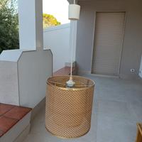 Lampadario in vimini