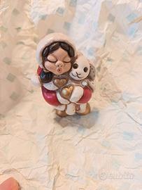 Bimba Natale Thun con coniglio e brillantino