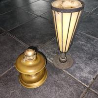 Lampada e Porta candela antiquariato/Vintage