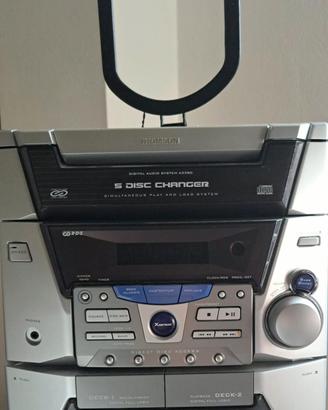 stereo CD e cassette 