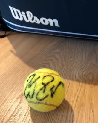 pallina autografata Roger Federer-Wimbledon 2023