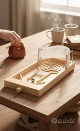 Mini flipper in legno vintage 