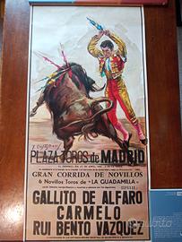 Locandina Corrida Plaza de toros di Madrid 