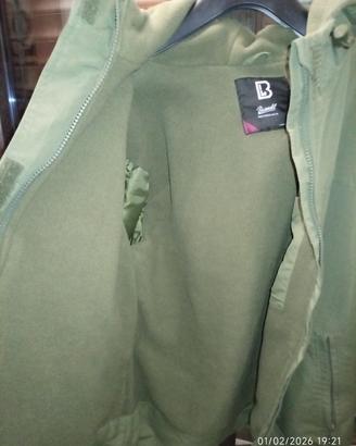 giacca invernale Brandit verde militare 