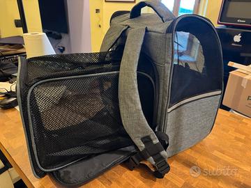 Trasportino zaino per gatto