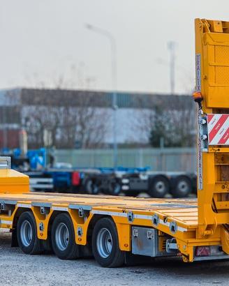 NUOVO Semirimorchio Carrellone 3 Assi Ribassato