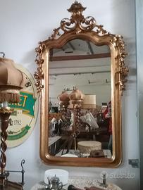 SPECCHIERA ANTICA  DORATA IN FOGLIA ORO EPOCA '800