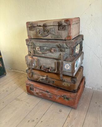 Set valige d’epoca migrazione americana
