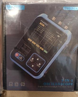 Oscilloscopio digitale, tester, generatore 