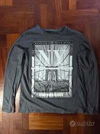 Maglia Clayton maniche lunghe grigio tg. M