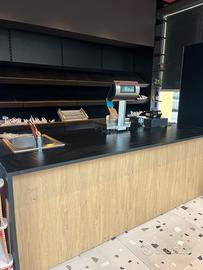 Banco da lavoro/home bar moderno con retrobanco