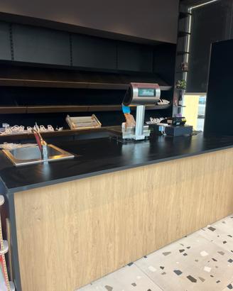 Banco da lavoro/home bar moderno con retrobanco