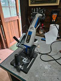 smerigliatrice flex con supporto da banco Einhell