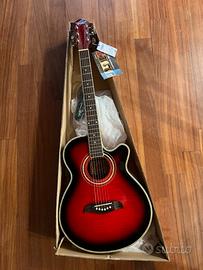 Chitarra acustica amplificata oscar schmidt nuova