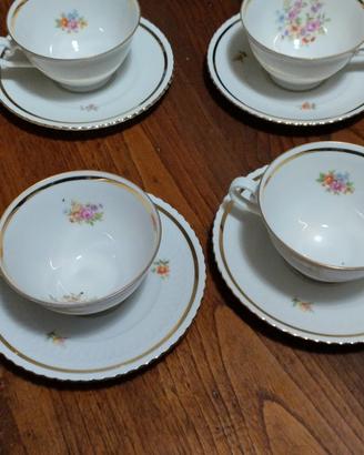 sette tazze in porcellana Bavaria 