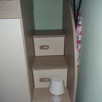 cameretta con ponte scrivania e mensole