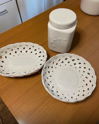 Set Caffettiera e vassoi Mulino Bianco collezione