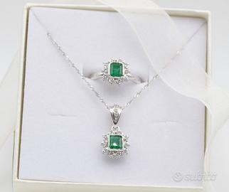 Parure Diamanti & Smeraldi