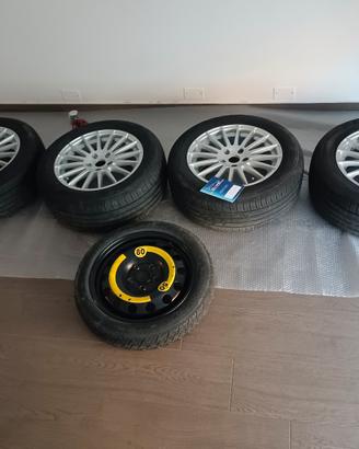  Cerchi più gomme e ruotino Volkswagen/Audi