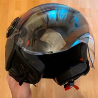 casco jet con visiera