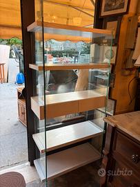 Libreria 90x180h cm in vetro temperato