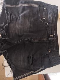 Shorts denim nero