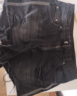 Shorts denim nero