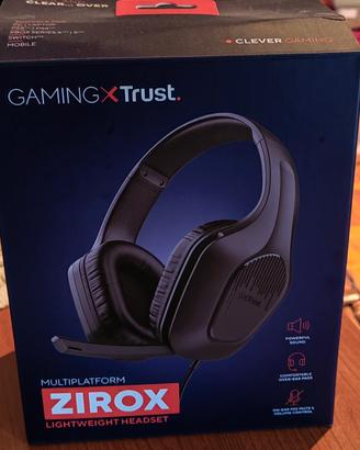 Cuffie Gaming Trust GXT Zirox - NUOVE (Usate solo 