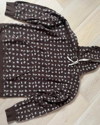 Felpa marrone con cappuccio hypnotik  taglia xl