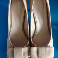 scarpe camoscio beige