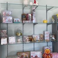 Mensole vetro vetrina regolabile