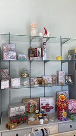 Mensole vetro vetrina regolabile