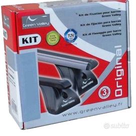 Kit piedi e barre portatutto in alluminio per auto