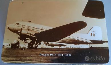 scatola vintage Alitalia vuota - aereo DC3