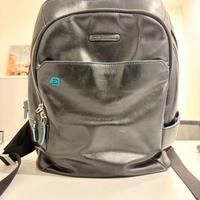 Zaino Piquadro 14" Pelle Blue Square