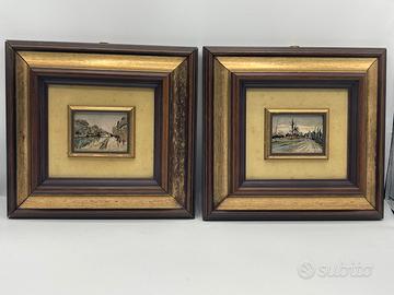 Due quadri in Argento Wenk-Alfredo Zecca